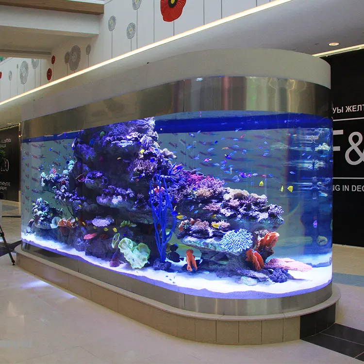Özel süper şeffaf balık tankı akrilik cam akvaryumlar balık tankları cam akrilik #