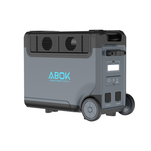 สถานีไฟฟ้าพกพา ABOK 3840Wh 3600W LiFePO4 เครื่องกำเนิดไฟฟ้าพลังงานแสงอาทิตย์สำรองสำหรับบ้าน รองรับการชาร์จเร็ว 2200W พร้อมระบบ MPPT Solar Input - Product Image 6