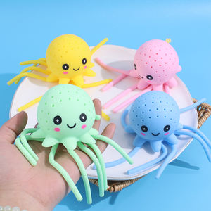 Jouet interactif pieuvre à presser pour l'extérieur, idéal pour la plage et les jeux aquatiques, pour parents et enfants, simulation anti-stress, fabriqué en TPR - Product Image 1