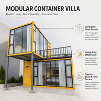 Maison conteneur prête à l'emploi de 20 pieds, démontable, portable, en acier, design contemporain, pour hôtel, isolée, préfabriquée, modulaire