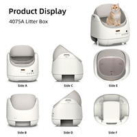 Grosir Pabrik kotak sampah kucing otomatis Open-Top besar baru membersihkan sendiri dengan keamanan antijepit bekerja untuk beberapa kucing