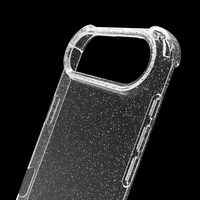 Prix usine diamant brillant poudre antichoc coussin d'air souple TPU étui de téléphone portable pour iPhone 17 Air clair couverture arrière