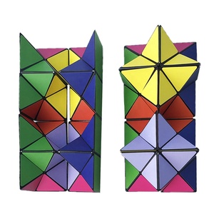 Figurines pour le soulagement de l'anxiété, jouet éducatif <span class=keywords><strong>3d</strong></span>, Cubes magiques pliantes, Surface lisse, transformation du cerveau, <span class=keywords><strong>Puzzle</strong></span> géométrique Combo - Product Image 3