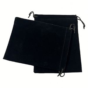 Pochette en velours noir personnalisée pour appareil photo, petite pochette écologique pour parfum, sac à cordon pour cosmétiques - Product Image 3