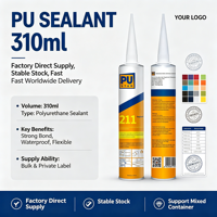 Adhésif pour pare-brise en polyuréthane PU noir 600 ml, colle pour verre automobile imperméable