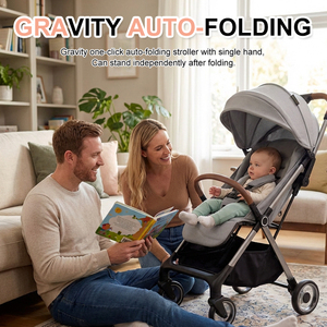 Poussette pliable automatique pour bébé, poussette légère, <span class=keywords><strong>possette</strong></span>, poussette compacte pour voyage - Product Image 3