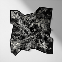 Nouveaux modèles foulards de cou personnalisés 53*53cm soie imprimé carré châle musulman Hijab Tudung Bawal femmes Bandana écharpe