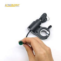 Pièces de rechange pour trottinette électrique Kukirin G2 Pro G2 Max Interrupteur de verrouillage à clé d'accélérateur au pouce avec prise à 5 broches