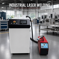 Équipement de soudage laser pour opérateurs soudeurs manuels de joints métalliques, avec unité d'alimentation en fil et panneau de commande numérique