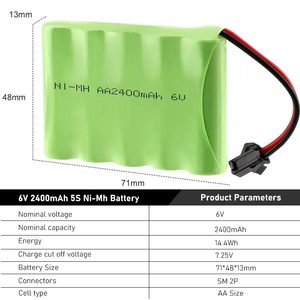 Tùy chỉnh 2.4V <span class=keywords><strong>3</strong></span>.<span class=keywords><strong>6V</strong></span> <span class=keywords><strong>6V</strong></span> 7.2 V 9.<span class=keywords><strong>6V</strong></span> 12V C D <span class=keywords><strong>AA</strong></span> SC kích thước pin NiMH 1.2V 2600mAh có thể sạc lại Ni-MH pin gói - Product Image 4