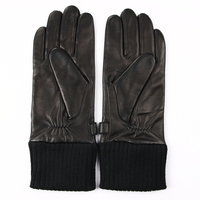 Gants d'hiver unisexes en cuir de mouton, coupe-vent, pour moto, cyclisme, extérieur, style professionnel, fermeture auto-agrippante, respirants