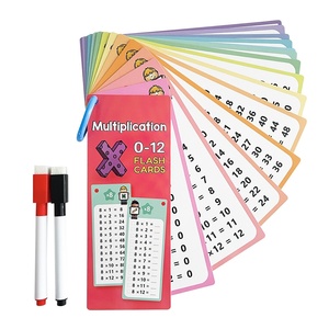 15 Carte di Moltiplicazione Matematica 0-12, Tabella di Moltiplicazione Riutilizzabile e Cancellabile, <span class=keywords><strong>Carta</strong></span> Decorata, Ausili Didattici per l'Apprendimento della Matematica per Bambini - Product Image 5