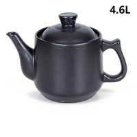 Pot en céramique de 4,6 L pour médecine traditionnelle chinoise, couvercle en céramique, glaçure de qualité alimentaire, résistant à la chaleur, léger, compatible gaz et induction