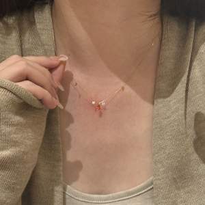 <b>Vintage</b> <b>French</b> Retro Light Jewelry S925 Pure Silver Clear White Crystal Necklace with Pig Nose Collarbone Chain - Product Image 5