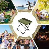 Mini chaise de jardin pliable moderne, tabouret, mobilier d'extérieur, portable, léger, avec poignée de transport, polyvalent, camping, pêche