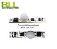 Capteur PIR 5V-24V mini module de contrôleur de gradateur led intelligent pour lumière de profil led
