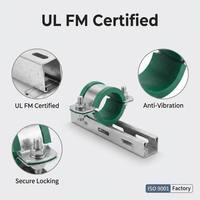 Profilés en U galvanisés à chaud 41x41mm et colliers de fixation robustes pour poutres - Système de support en acier certifié UL CE pour BESCA