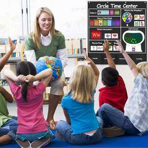 Tabla de Bolsillo Circular para el Aprendizaje en el Aula, Calendario Educativo para Niños, Material Escolar y de Oficina - Product Image 1