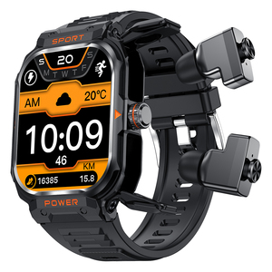 Outdoor Sport Smart <b>Watch</b> TWS BT Earphone 2.1Inch Touch Screen Sport NFC Health <b>With</b> Earbuds Outdoor Best Smart <b>Watch</b> for Men IP - Product Image 5