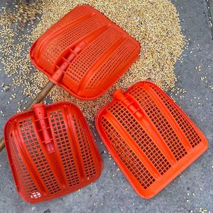 Pelle à maïs en plastique orange, grande taille, épaissie et ajourée, pour le séchage du sol, du maïs et des arachides - Product Image 4