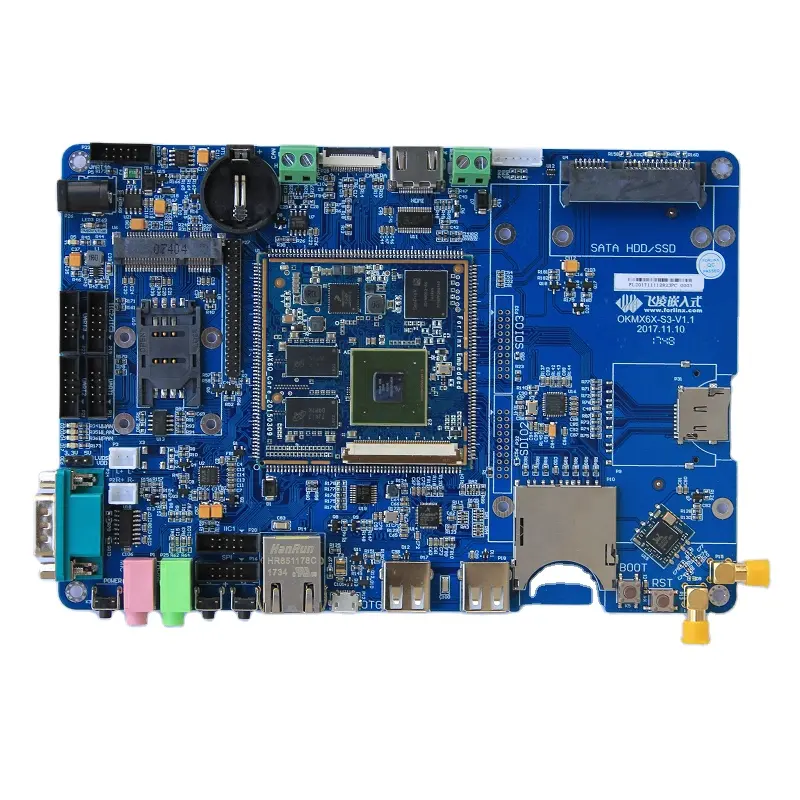 I.MX6 Quad Core Single Board Computer Ondersteunt Linux 4.1.15 Met QT5.6