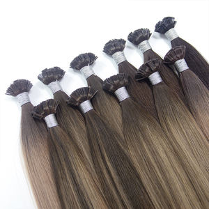 Extensions de cheveux humains K Tips Ketatin Balayage Ombre Color Flat K Tips I Tip 100% Remy Cheveux humains naturels et sains - Product Image 4