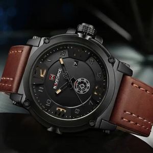 NAVIFORCE 9099 NF9099 Montre à Quartz de Luxe Décontractée et Tendance, Horloge Sportive avec Date, Montre-Bracelet Noire pour Homme, Montre Relojes - Product Image 5