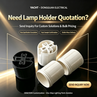 Douille de lampe en plastique E27 entièrement filetée 4A 250V, homologuée SAA
