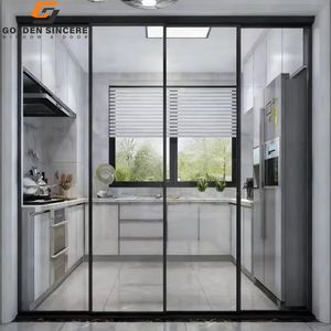 Porte coulissante intérieure en aluminium sur mesure GS avec verre trempé - Product Image 3