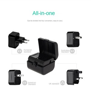 Du lịch chuyển đổi cắm 3-in-1 Quà Tặng sạc cắm Thế Giới Du lịch Adapter quốc tế phổ Sạc 150 quốc gia quốc gia - Product Image 2