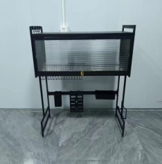 Over <strong>Sink</strong> Dish Drying Rack <strong>with</strong> Dustproof Cabinet Door Kitchen Rack <strong>2</strong> Tier Large Storage Kitchen Dish Retractable <strong>Drainer</strong> Rack - Product Image 6