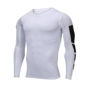 Veste de compression pour homme, ajustée, à séchage rapide, respirante, écologique, pour le sport, sous-vêtement de course, haut de sport extensible - Product Image 1