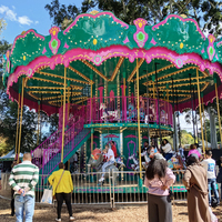 Manège commercial de style européen à deux étages, grand carrousel à vendre