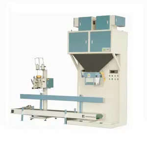 25kg 50kg automatic double screw feeder auto weighing packing sewing machine for powder packager