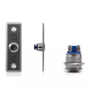 DC12V Stainless Steel <strong>Push</strong> <strong>Button</strong> with LED Indicator NO NC COM Combination 3A Max. Current Press to Exit <strong>Switch</strong> - Product Image 5