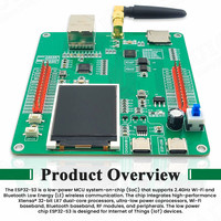 Papan Pengembangan ESP32 S3 dengan Layar LCD 1,77 Inci Modul WiFi BT 2.5dbi Tipe-C AI Internet of Things W5500 ETH N16R8 CH340K