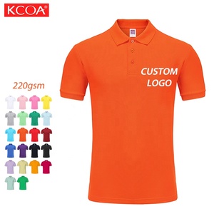 Camisetas Polo Deportivas de Color Naranja para Hombre, 100% Algodón, de Alta Calidad, Directo de Fábrica - Product Image 1