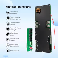 JK Lifepo4 BMS PB2A16S20P PB2A16S15P PB1A16S10P PB1A16S15P 16S 48V 100A 150A 200A RS485 BT Meilleur accessoire solaire BMS intelligent