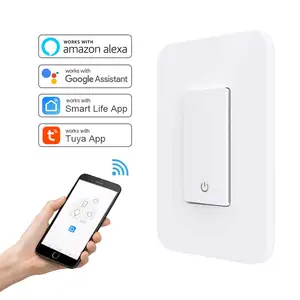 アプリ制御電化製品エレガントな壁のwifiナショナルライトは、wifiスマートホームオートメーションを介してスイッチをオフにします