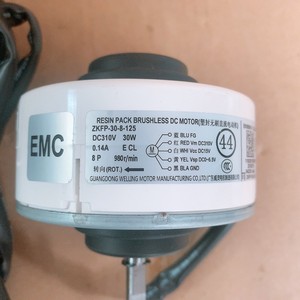 Motor de CC sin escobillas Emc Resin Pack Zkfp-30-8-125 DC310V 30W para reemplazo de ventilador de aire acondicionado - Product Image 1