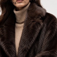 Manteau d'hiver en fausse fourrure pour femme, grande taille 3XL, long, luxueux, chaud et décontracté, épais, pour l'extérieur