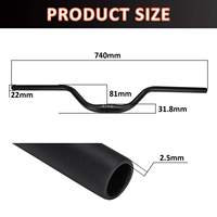 Guidon Surron 31,8 mm en aluminium CNC, guidons surélevés pour moto électrique tout-terrain, logo personnalisé OEM, noir mat, Sur Ron Light Bee X