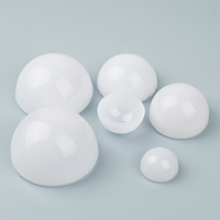 Dôme de lampe en polycarbonate givré de 26 mm à 100 mm avec base en aluminium et vis M10, abat-jour pour ampoule LED pour luminaire suspendu miroir