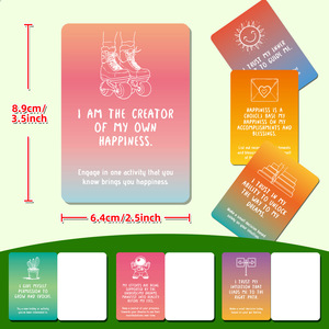 Novedad Transfronteriza: Tarjetas <span class=keywords><strong>Interactivas</strong></span> con Texto en Degradado Arcoíris (50 Unidades) para Motivación y Difusión <span class=keywords><strong>de</strong></span> Positividad - Product Image 4