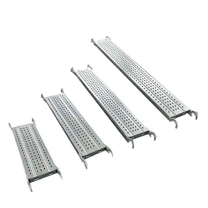 Pre Galvanized Steel Scaffolding Plank With Hook Hooked Walk Board Metal Scaffolding Catwalk Plank For Scaffolding Platform