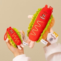 Vente en gros Jouet en peluche alimentaire original 18cm Hamburger Hot Dog tasse nouilles frites Croissant pilon Toast en peluche jouet pour enfants