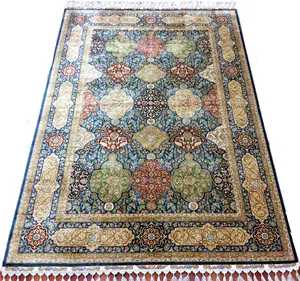 Karpet Sutra Simpul Tangan 170x240ft Karpet Persia Rajutan Tangan Turki Buatan Tangan Dalam Ruangan Outdoor Area Dekoratif Karpit Tapis Halis