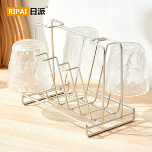 ริปายชั้นวางถ้วยสแตนเลสทรงสี่เหลี่ยมแห้งเร็วสำหรับใช้ในครัวในบ้าน - Product Image 3