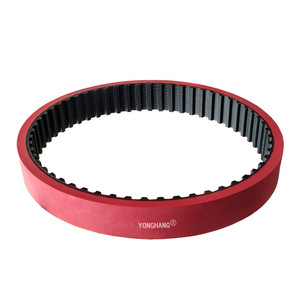 Yonghang Timing <b>Belt</b> 150L <b>Red</b> Rubber Wear Resistant For Manufacturing Plant - Product Image 5