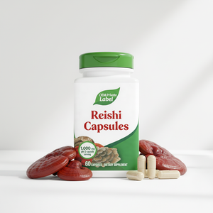Hafıza ve Uyku İyileştirici <span class=keywords><strong>Reishi</strong></span> Ekstresi Kapsülleri - OEM Özel Etiket - Product Image 2